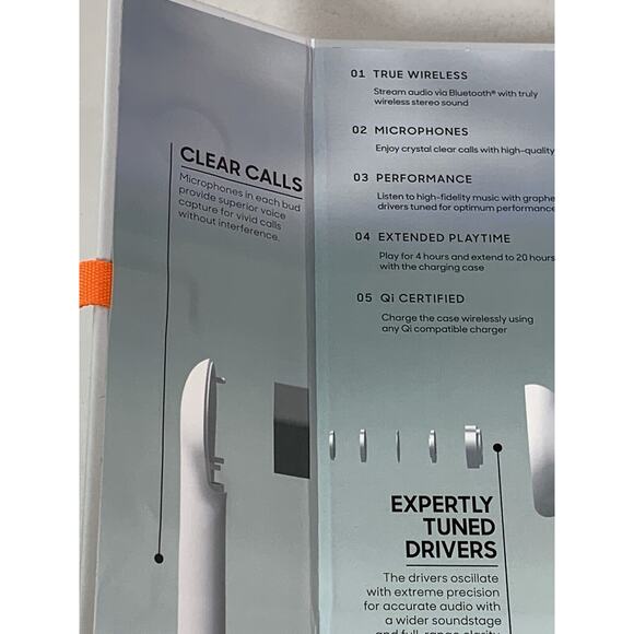 NEW Sharper Image True Wireless Earbuds with Noise Isolation & Qi Charging Case - Picture 4 of 6